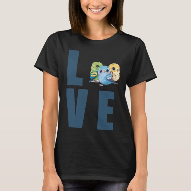 Love Budgie Mom Budgerigar Parakeet Bird Pullover (Devant)