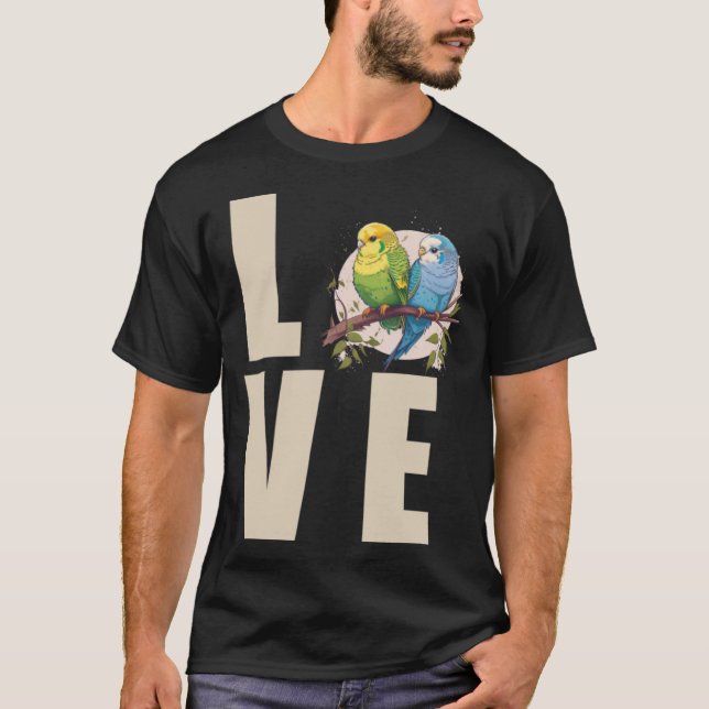 Love Budgie Mom Budgerigar Parakeet Bird Pullover (Devant)