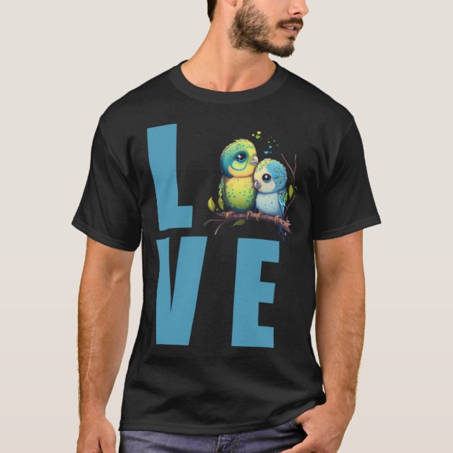 Love Budgie Mom Budgerigar Parakeet Bird Pullover (Devant)