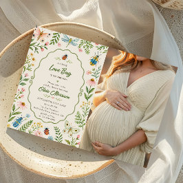 Love Bug Baby Shower Foto Einladung