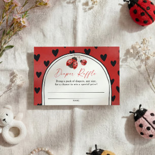 Love Bug Baby Shower Windel-Raffle  Begleitkarte