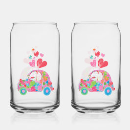Love Bug Soda Glass Dosenglas