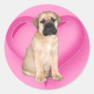 Love Bullmastiff autocollants de chiot