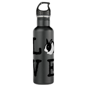 Love Bunny Animal Dutch Rabbit  Edelstahlflasche
