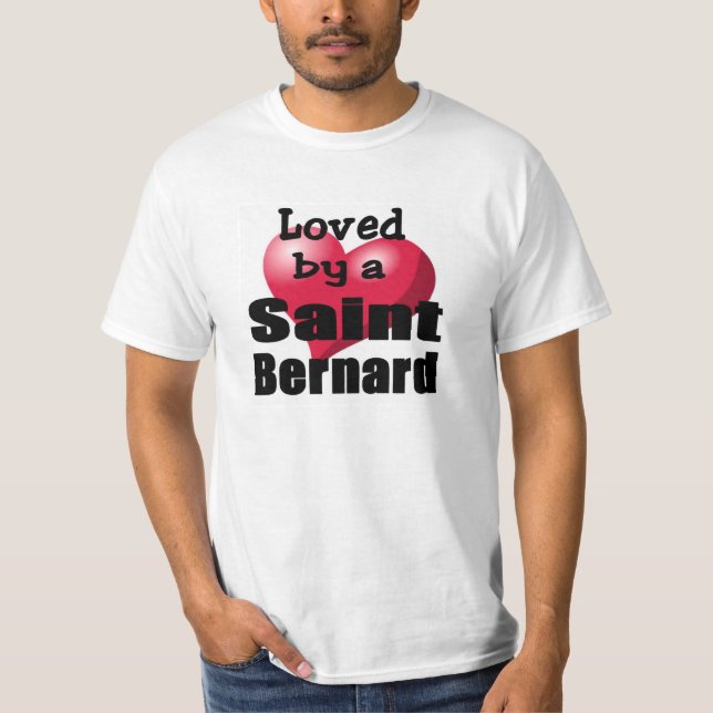 Love by a Saint Bernard Shirt (Vorderseite)