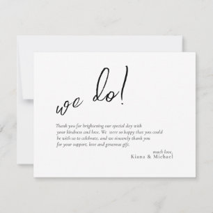 Love Calligraphy Mariage Photo Merci B&W ID940