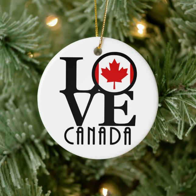 LOVE Canada Keramik Ornament (Baum)