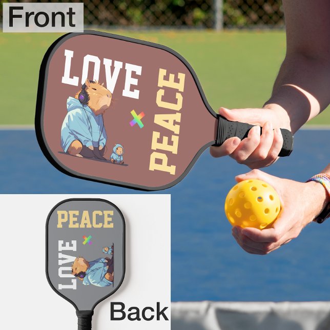 LOVE × CAPYBARA - Custom Pickleball Schläger (Von Creator hochgeladen)