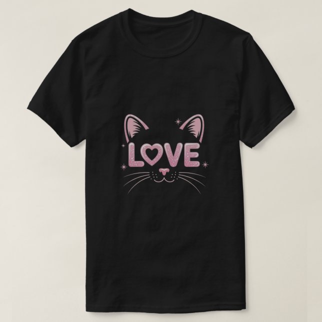 Love cat  T-Shirt (Design vorne)