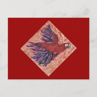 Love Cave Parrot Post Card Postkarte