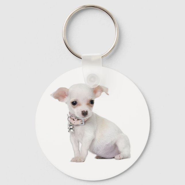 Love Chihuahua Puppy Dog Keychain Schlüsselanhänger (Vorderseite)