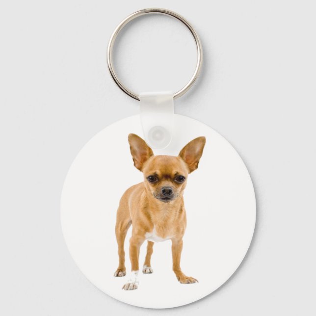 Love Chihuahua Puppy Dog Keychain Schlüsselanhänger (Vorderseite)