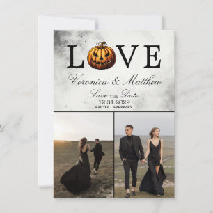 Love Citrouille Enregistrer La Carte Date