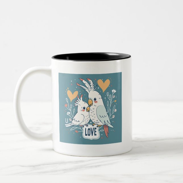Love Cockatoo Mug (Gauche)