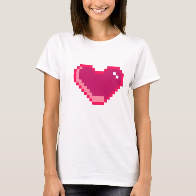 Love coeur design femme t-shirt (Devant)