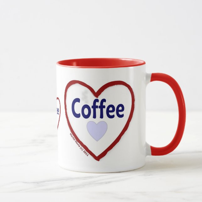Love Coffee - Ringer Mug (Droite)