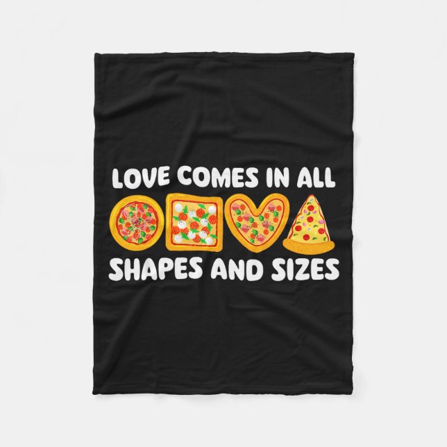 Love Comes In All Shapes And Sizes - Food Lover Zz Fleecedecke (Vorderseite)