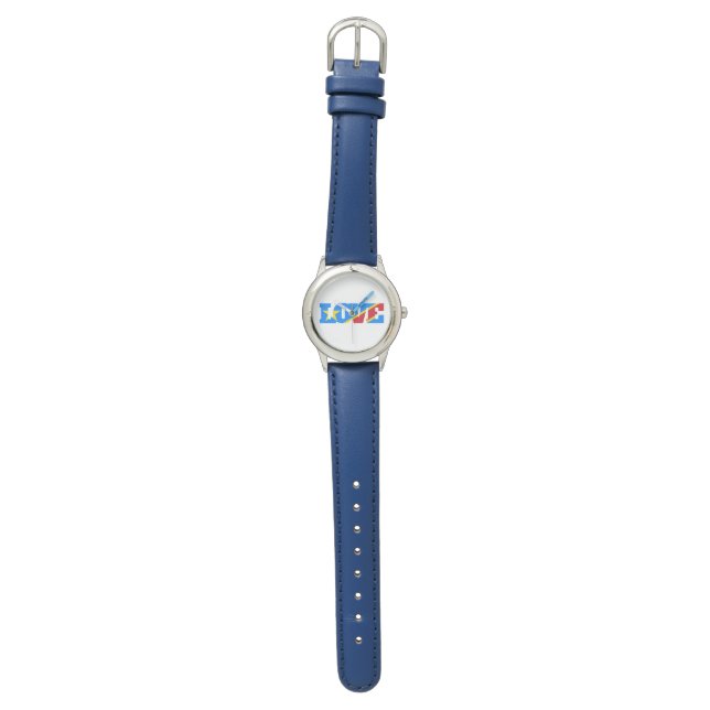 Love Congo 1996 von Nzadi Store Armbanduhr (Flach)