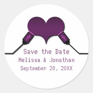 Love Connection USB Enregistrer les stickers Date,