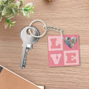 Love Couple Photo Coeurs roses Motif Valentines