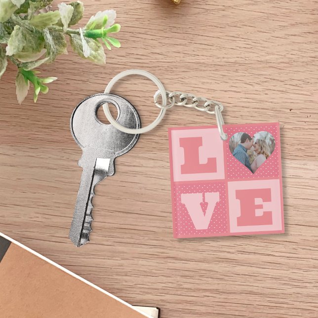 Love Couple Photo Coeurs roses Motif Valentines (Créateur téléchargé)