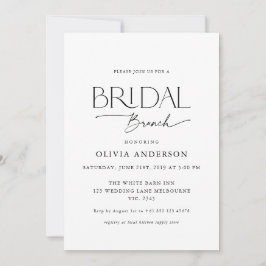 Love Couple Schriftart Bridal Brunch Einladung