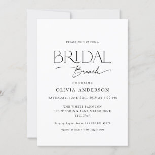 Love Couple Schriftart Bridal Brunch Einladung