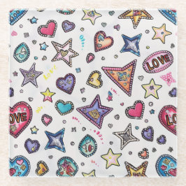 Love & Crystals | Foto-Untersetzer Glasuntersetzer