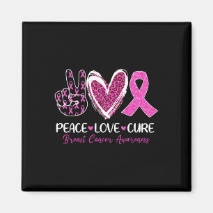 Love Cure Rosa Band Brustkrebs-Bewusstsein Frauen Magnet