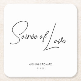 Love Custom Coaster Rechteckiger Pappuntersetzer