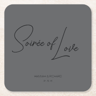 Love Custom Coaster Rechteckiger Pappuntersetzer