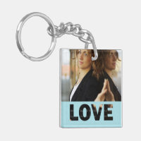 Love Cut Outs Bleu Photo Customisée
