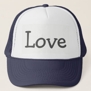 Love Cute Word Print Design Truckerkappe