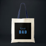 Love Dad Baby Boy tote bag Tragetasche<br><div class="desc">Carry love everywhere with this stylish Love Dad tote bag. Perfect for dads to carry baby essentials,  groceries,  or everyday items. A practical and thoughtful gift for baby showers and proud dads.

✨ This design is also available on matching stickers,  mugs,  tote bags,  and invitations in the collection.</div>
