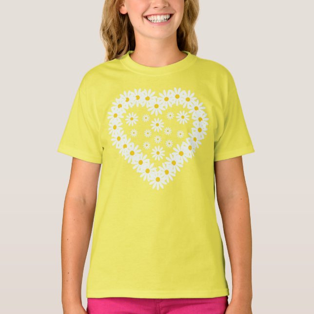 Love Daisy Flowers T-Shirt (Vorderseite)
