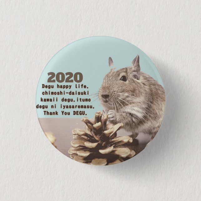 LOVE ♡ DEGU　2020 BUTTON (Vorderseite)