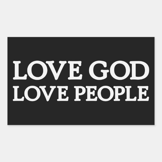 LOVE DIOD - LOVE PEOPLE - Stickers chrétiens (Devant)