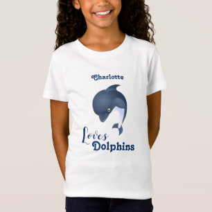 Love Dolphins - Nom de l'enfant T-shirt