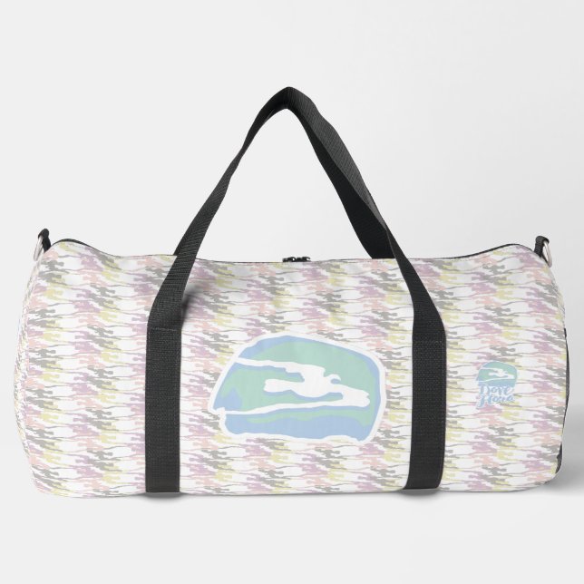 LOVE DOVE FLORA(PEACE) BY MASANSER DUFFLE BAG (Vorderseite)