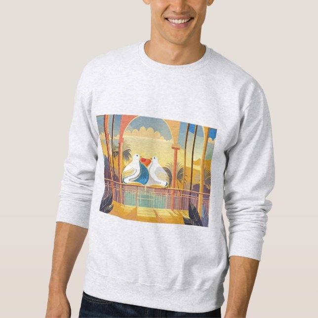 Love doves sweatshirt (Vorderseite)
