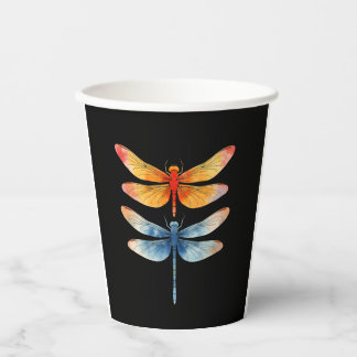 Love Dragonflies child small simple Minimalist Dra Pappbecher
