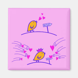 LOVE ECHO - Comic Birds Tweetlercools 3 Magnet