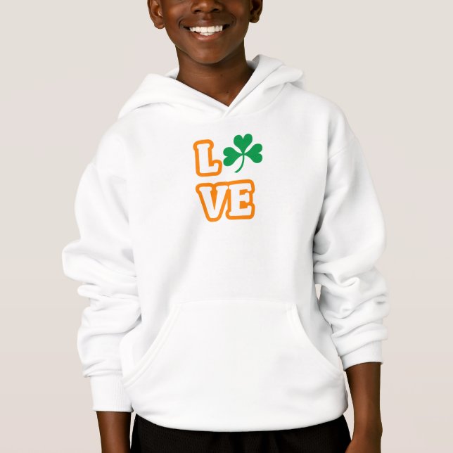 "LOVE" (ÉDITION DE SAINT PATRICK) Sweat - shirt à  (Devant)