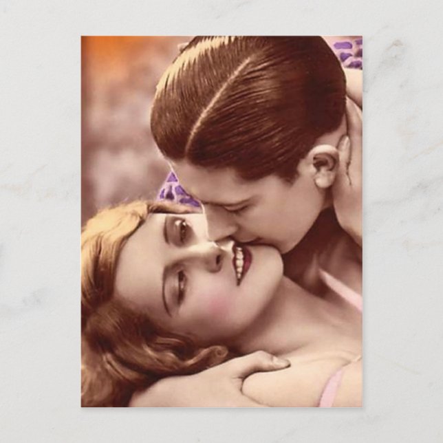 Love Embrace Carte postale française (Devant)
