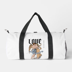 Love Embrace – Romantische Paar-Illustration Duffle Bag