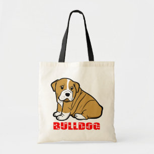 Love English Bulldog Puppy Dog Cartoon Sac fourre-