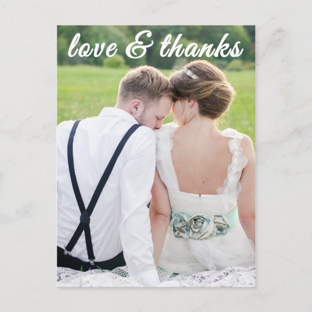 LOVE ET MERCI CARTE POSTCARD (Devant)