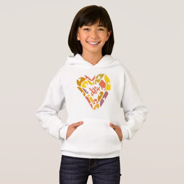 LOVE FACTORY HEARTS BY MASANSER  HOODIE (Vorne ganz)