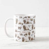 Love Ferrets - Mug de café blanc
