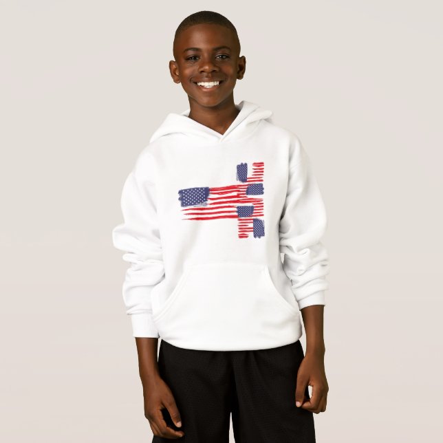 LOVE FLAG USA/EEUU TEXT BRUSH STROKE BY MASANSER P (Devant entier)